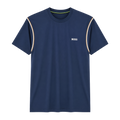 PLAYERA BOSS "AZÚL MARINO DETALLAS MANGA"