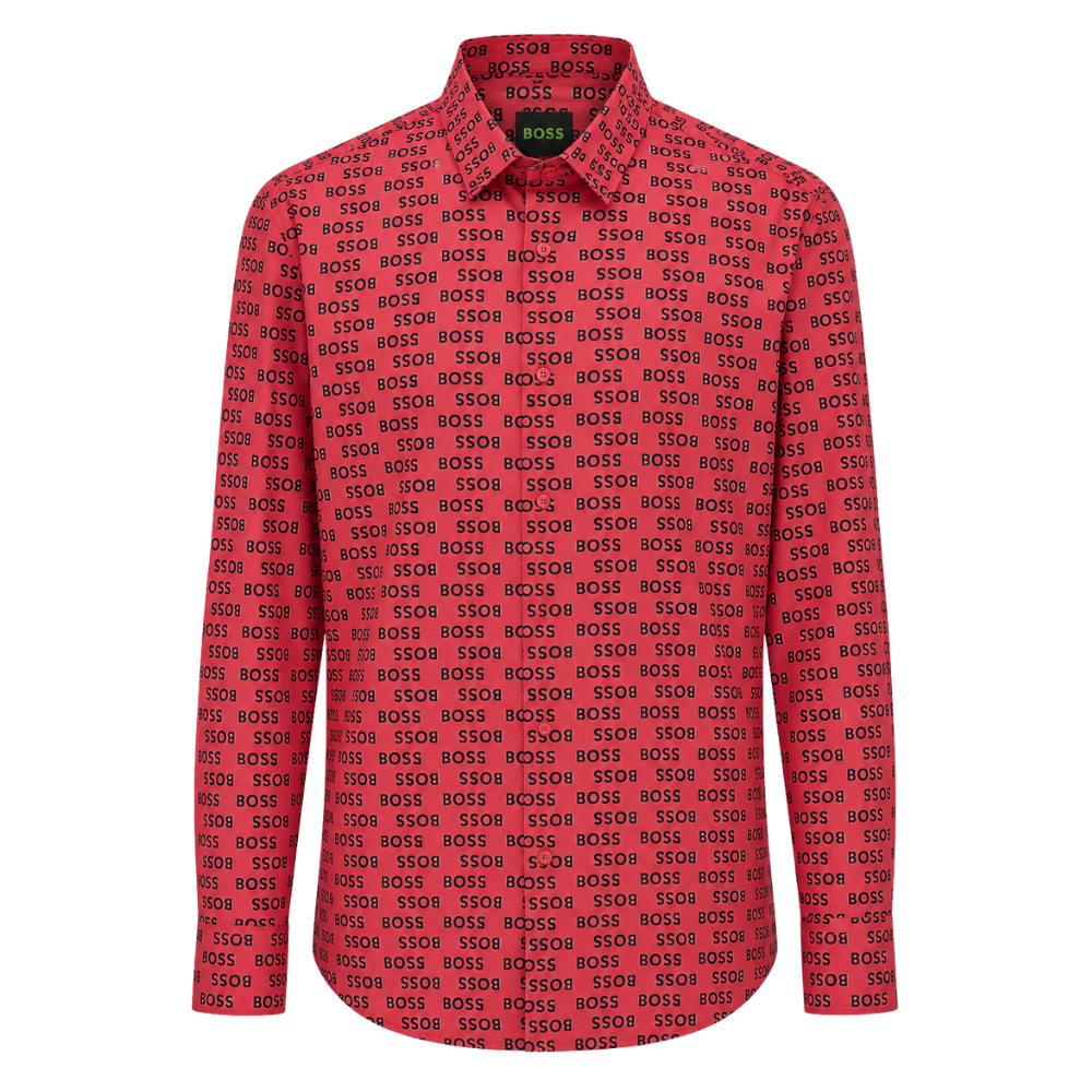 CAMISA BOSS "ROJO MONOGRAMA"