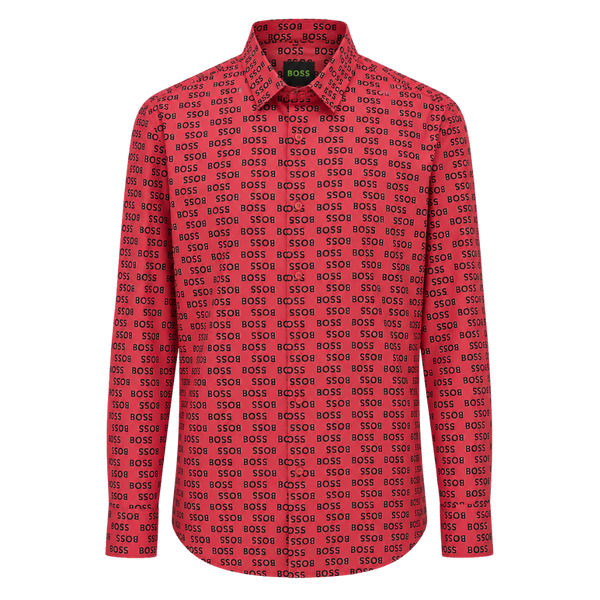 CAMISA BOSS "ROJO MONOGRAMA"