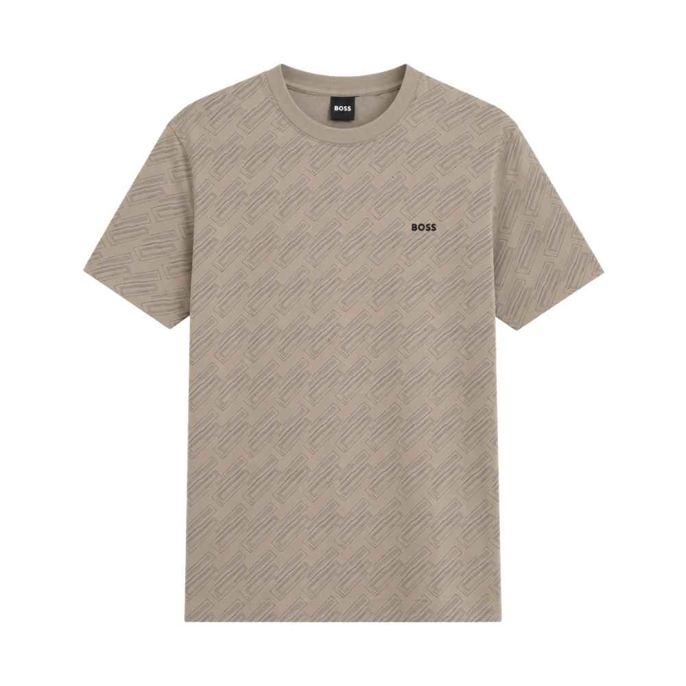 PLAYERA BOSS "MONOGRAMA GRIS"