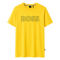 PLAYERA BOSS "AMARILLA LOGO BOSS"