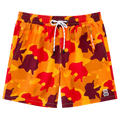 SHORT DE PLAYA PSYCHO BUNNY "CAMUFLAJE NARANJA"