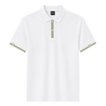 POLO BOSS "BLANCO DETALLES MANGA BEIGE"