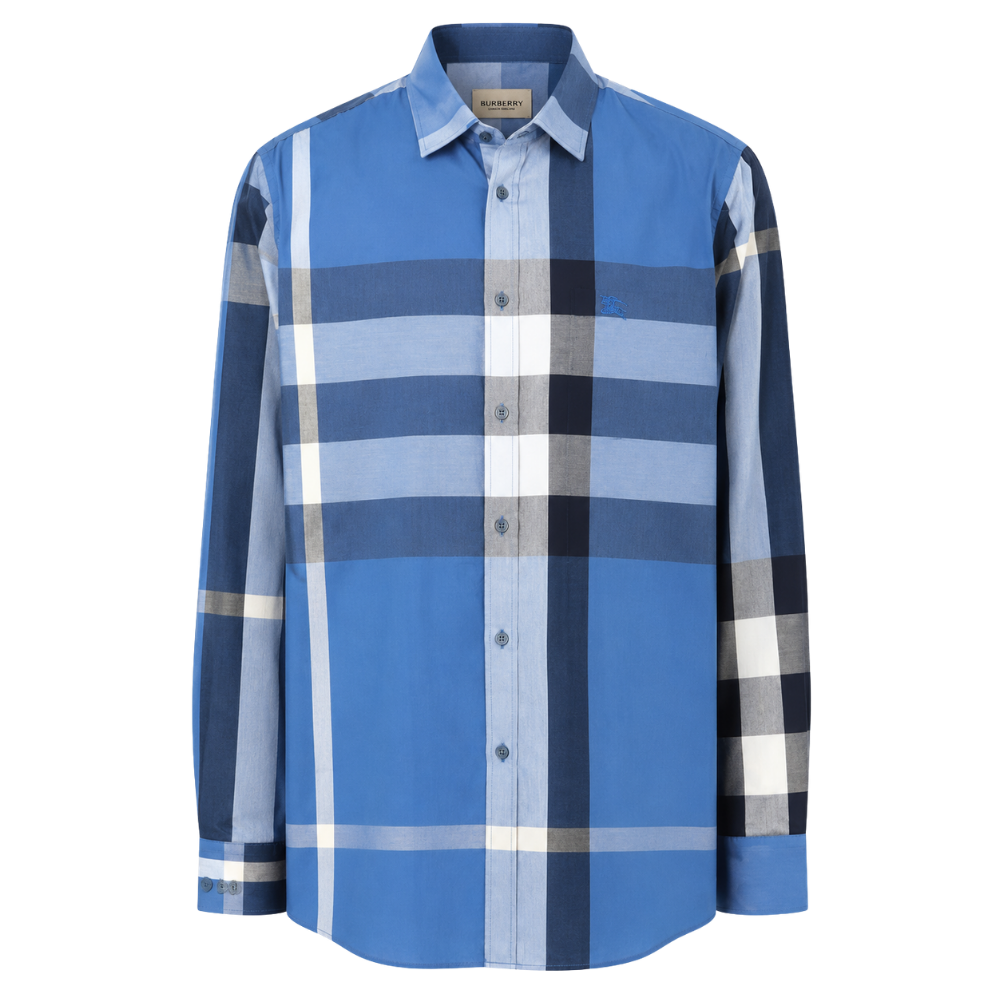 CAMISA BURBERRY "CUADROS AZUL"