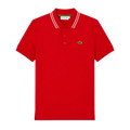 POLO LACOSTE "ROJO CON DETALLES BLANCOS"