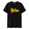 PLAYERA PALM ANGELS "NEGRA PALM FLAMES"