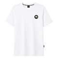 PLAYERA BOSS "BLANCA PARCHE NEGRO"
