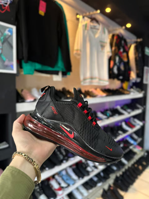 TENIS NIKE "AIR MAX 720 NEGRO/ROJO"